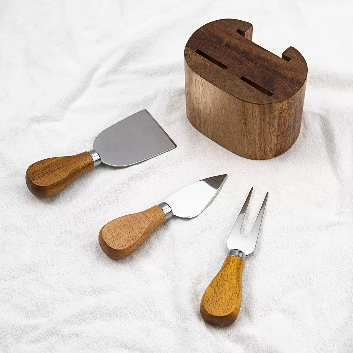3-Piece Stainless Steel Cheese Knife Set